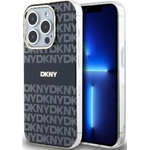 DKNY PC/TPU калъф с повтарящ се мотив на тонализирани ивици Magsafe за iPhone 14 Pro черен (DKHMP14LHRHSEK)