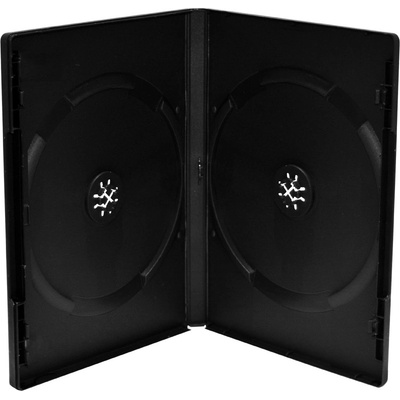 Mediarange DVD-Box 14mm Double Black tray