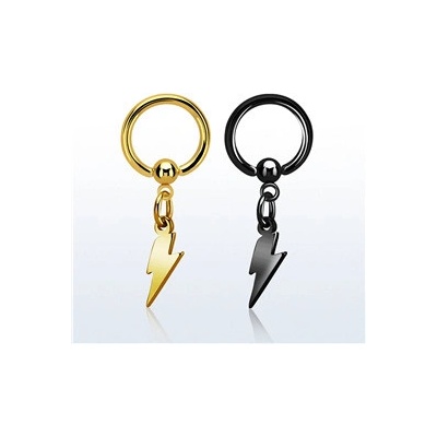 Piercingate Kruh blesk PKR00160 Černá