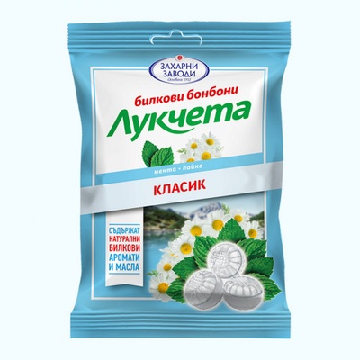 Lukceta Bylinné bonbony s heřmánkem 85 g