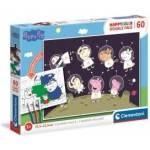 Clementoni Peppa Pig Happy Color puzzle 60pcs
