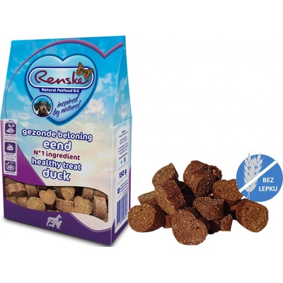 Renske zdravá výcviková srdíčka s kachním 150 g