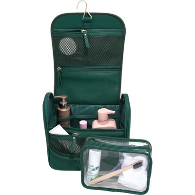 Stackers Пътна чантичка за тоалетни принадлежности Stackers горско-зелена (76423)