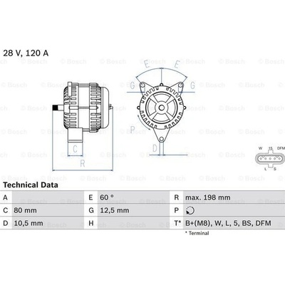generátor BOSCH 0 986 049 820