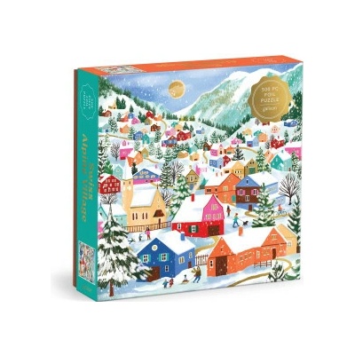 Galison Swiss Alpine Village Foil Joanna Clay 500 dílků