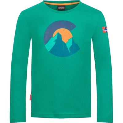 Trollkids Детска блуза с дълъг ръкав Trollkids Kid's Halsafjord Longsleeve Longsleeve - Sea Green - размер 116 (EU) (704-5821-0314)