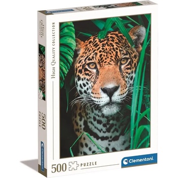 Image 1 of Clementoni - Puzzle Jaguar in the jungle 500 - 500 piese