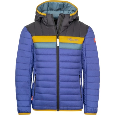 TROLLKIDS Детско синтетично яке Trollkids Kid's Eikefjord Jacket Synthetic jacket - Ultramarine / Black / Mustard / Steel Blue - размер 92 (EU) (703-3293-2011)