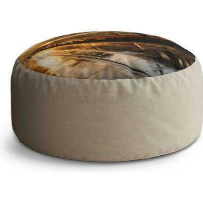 Sablio Taburet Circle Vlak na nádraží při východu slunce: 38x48 cm