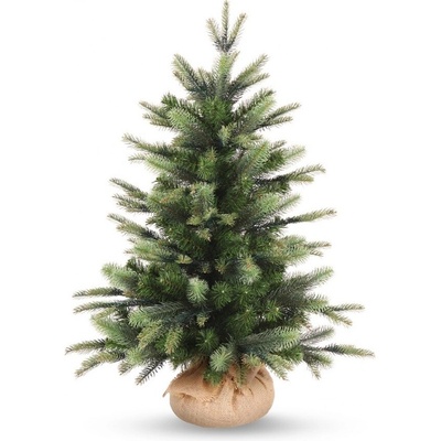 Adal Umelý vianočný stromček 80 cm, smrek Penny s 2D a 3D ihličím v jutovom obale