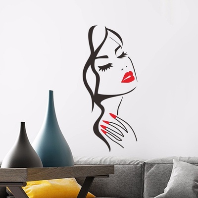 IZMAEL Samolepka na stenu/Tapeta Woman 70 x 25 cm