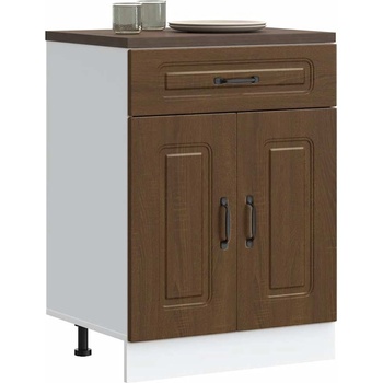 vidaXL Кухненски шкаф, "Kalmar", кафяв дъб, инженерно дърво (853494)