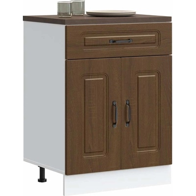 vidaXL Кухненски шкаф, "Kalmar", кафяв дъб, инженерно дърво (853494)