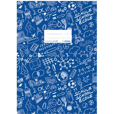 Obal na zošit Schooldoo A5 tm.modrý