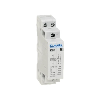 Image 1 of ELMARK МОДУЛЕН КОНТАКТОР k20 25a 230v 1НО+1НЗ (23012)
