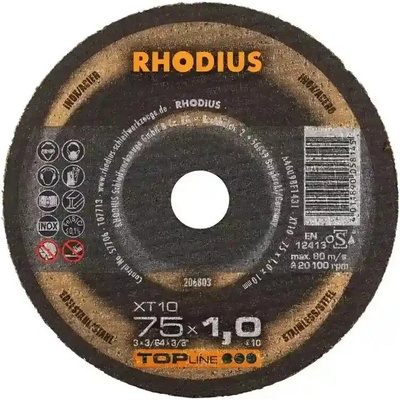 Rhodius Rezný kotúč 75 x 1,0 x 10,0 mm 206803