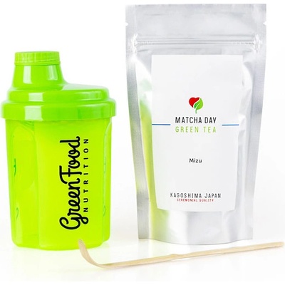 Matcha Day Matcha Čaj Mizu balík shaker 50 g