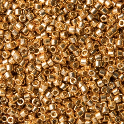 Miyuki Rokajlové korálky - Miyuki Delica 11/0 (DB-1832-50) Duracoat Galvanized Gold - 15 g