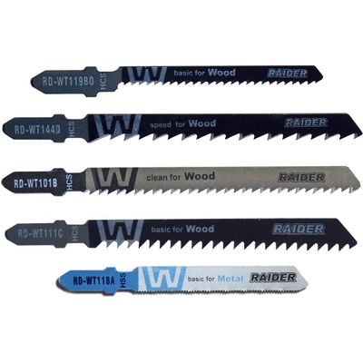 Raider Нож за зеге за дърво&метал "t" 5бр. к-т (155413)