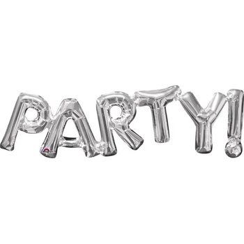 Image 1 of Amscan Фолиев балон PARTY сребърен
