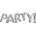 Amscan Фолиев балон PARTY сребърен