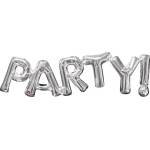 Amscan Фолиев балон PARTY сребърен