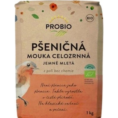 ProBio Bio Mouka pšeničná celozrnná jemně mletá 1000 g