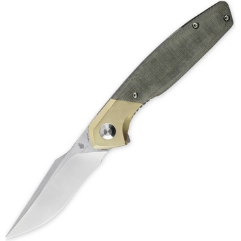 Kizer Manganas Grazioso Liner Lock Knife Micarta & Brass