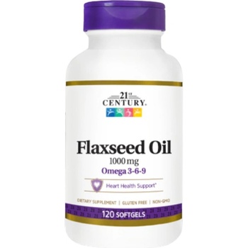 21st Century Flaxseed Oil 1000 mg [120 Гел капсули]