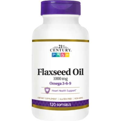 21st Century Flaxseed Oil 1000 mg [120 Гел капсули]