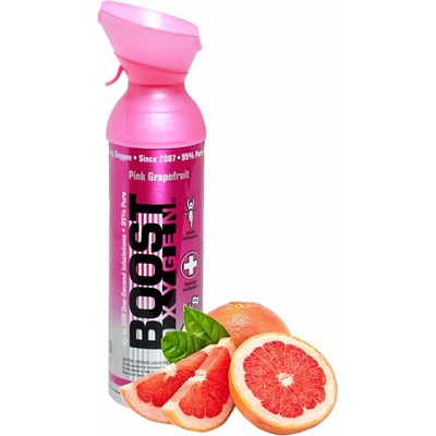 BOOST OXYGEN Doplňkový kyslík pro dýchání Boost Oxygen Růžový Grapefruit Velký 9 l