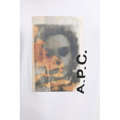 APC Памучна тениска A. P. C. t-shirt jean portrait - gots (COGYK.M26549)
