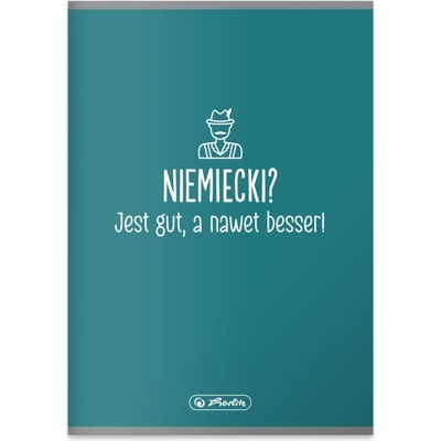 Herlitz Zošit A5 60l mriežkovaný tematický Nemčina
