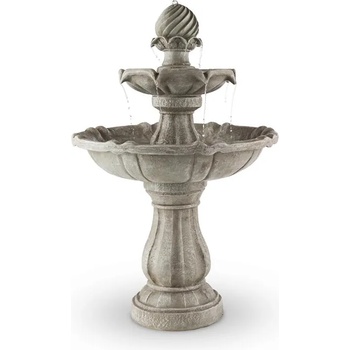 Blumfeldt Градински фонтан "баня за птиците" от Blumfeldtсъс соларни панели и автентичен вид от камък , 60 x 90см, 3 W (SOL1-Vogelsbrunn) (SOL1-Vogelsbrunn)