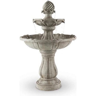 Blumfeldt Градински фонтан "баня за птиците" от Blumfeldtсъс соларни панели и автентичен вид от камък , 60 x 90см, 3 W (SOL1-Vogelsbrunn) (SOL1-Vogelsbrunn)