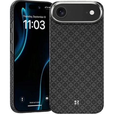 Benks Кевларен кейс с MagSafe за iPhone 17 Air - Benks ArmorGrid ArmorAir Magnetic Kevlar Metal Frame Case 600D (черен) (B068)