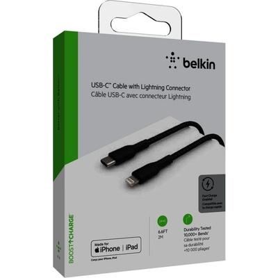 Belkin CAA004bt2MBK USB-C to Lightning, 2m, černý