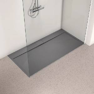 Ideal Standard i. life Ultra Flat S правоъгълно душ корито, асфалтово сиво, 160x80 см (T5225FS)