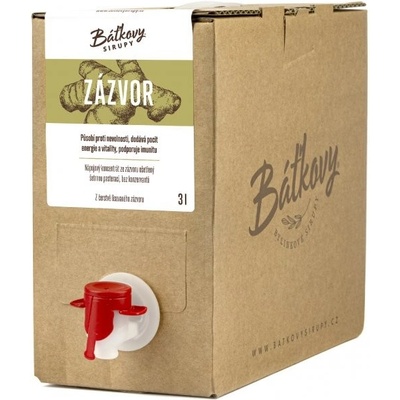 Báťkovy sirupy Zázvorový sirup BAG 3 l