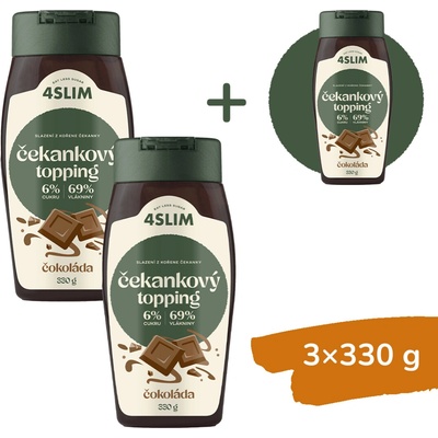 4Slim Čekankový topping čokoláda 330 g – Zbozi.Blesk.cz