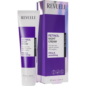  REVUELE Retinol Night Cream, нощен крем с ретинол против бръчки и отпускане, 40 ml