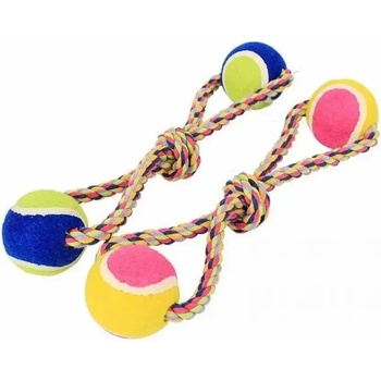 Image 1 of Играчка за куче от въже с топка 2 размера (10509)