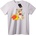 NOONEBRAND Тениска Пъзел Куче с Цвете - 2XL, White