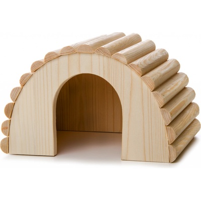 JK ANIMALS dřevěné iglú z masivu pro králíky 30 x 20 x 17 cm
