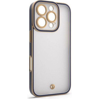 Gigapack iPhone 16 Pro Max GIGAPACK Силиконов протектор за телефон, удароустойчив, протектор за камерата, ЗЛАТЕН/СИНЕН GP-177615 (GP-177615)