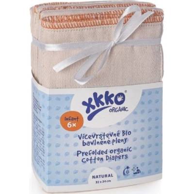XKKO Viacvrstvové plienky Organic 4/8/4 Infant Natural