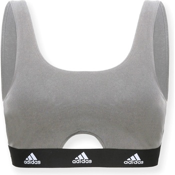 adidas Бюстие Adidas Active Comfort Cotton Scoop Bralette - Heather Grey