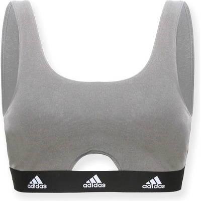 adidas Бюстие Adidas Active Comfort Cotton Scoop Bralette - Heather Grey