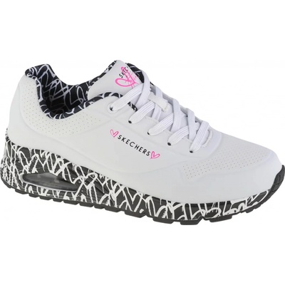 Skechers sneakersy Uno-Loving Love bílá – Zboží Dáma