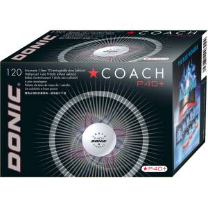 Donic ТОПЧЕТА ЗА ТЕНИС Donic Coach* P40+ bax 120 бр. БЕЛИ